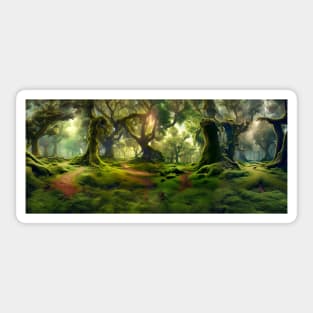 Fantasy Gnome Forest Sticker